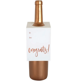 Congrats Script Wine Tag