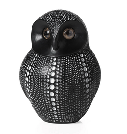 Black Dotted Owl H6.5"