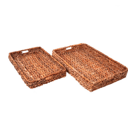 Large Abaca Rectangular Tray L29.5" W19.75"