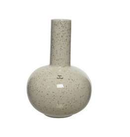 Sand Earthenware Vase H10"