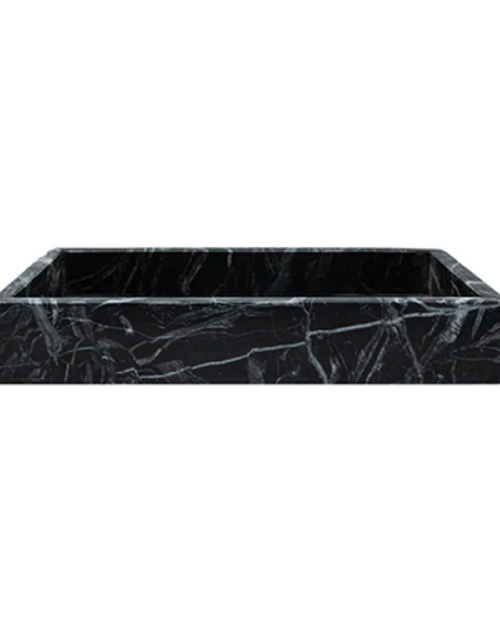 Medium Black Marble Tray L9.75" W4.75"