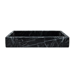 Medium Black Marble Tray L9.75" W4.75"