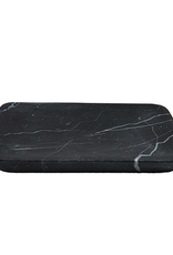 Black Marble Soap Dish w/ Rounded Edges L5.23" W3.66"