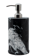 Black Marble Soap Dispenser D3.5" H5.5"