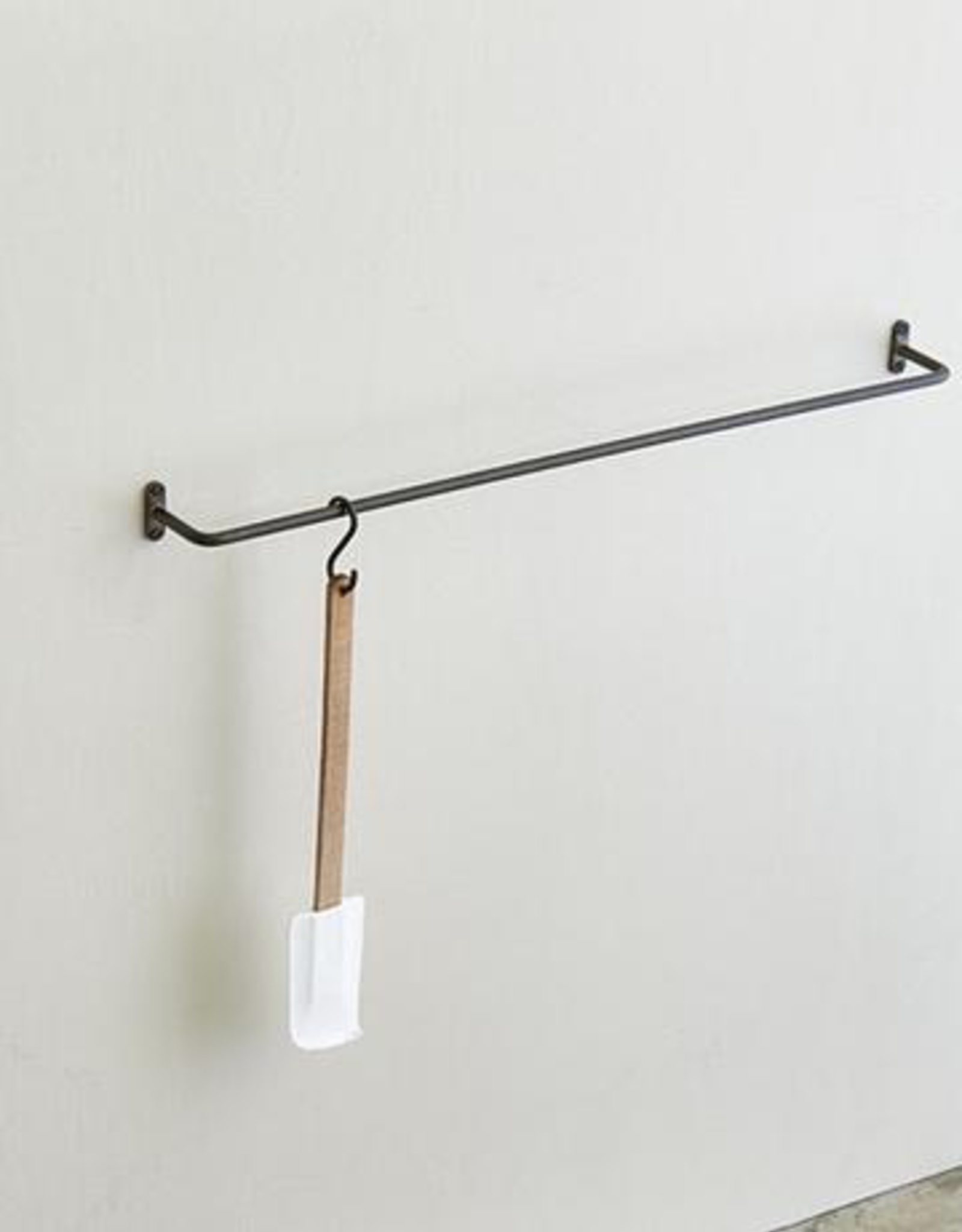 Medium Black Iron Towel Bar L19"