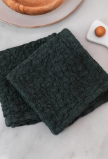 Forest Green Linen Dishcloths L10"- Set of 2