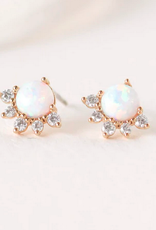 Juno Stud Earrings - Opal