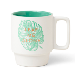 Leaf Me Alone Ceramic Mug 12oz