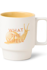 What the Shell Ceramic Mug 12oz