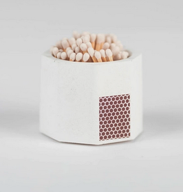 White Match Holder with White Matches