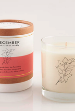 December Flower Soy Candle in Glass 8oz/50 hours