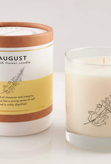 August Flower Soy Candle in Glass 8oz/50 hours