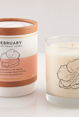 February Flower Soy Candle in Glass 8oz/50 hours