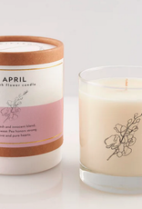 April Flower Soy Candle in Glass 8oz/50 hours