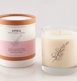 April Flower Soy Candle in Glass 8oz/50 hours