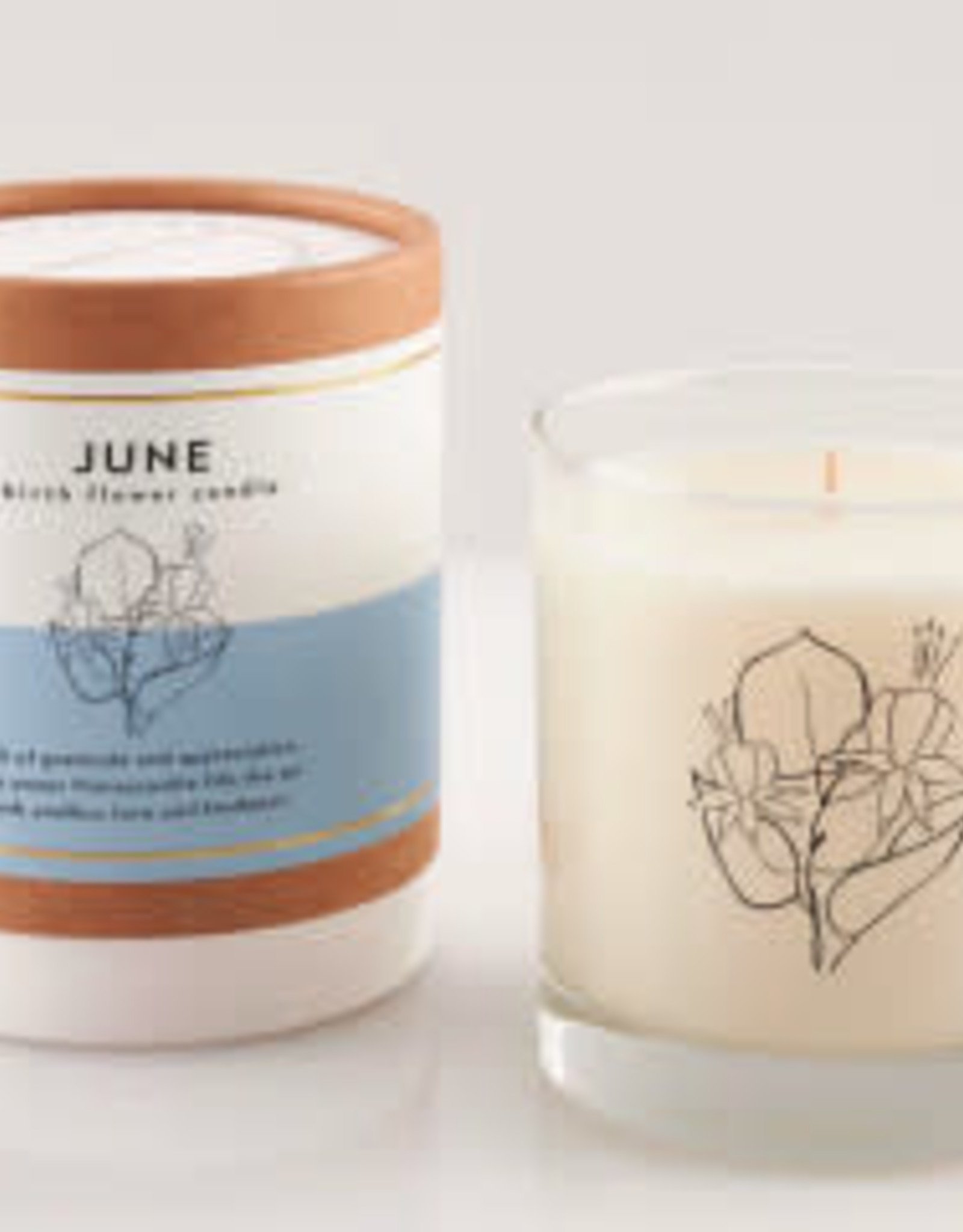 June Flower Soy Candle in Glass 8oz/50 hours
