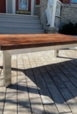 Coffee Table - Steel Legs with Wooden Top L47"  W24" H15" Reg $1100 Now $500