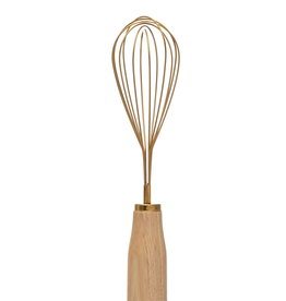 Stainless Steel Standing Whisk with Gold Electroplating