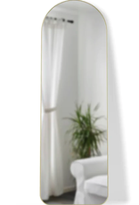 Gold Hubba Arched Leaning Mirror W20" H62"