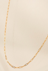 Paperclip Chain Gold-Filled Necklace