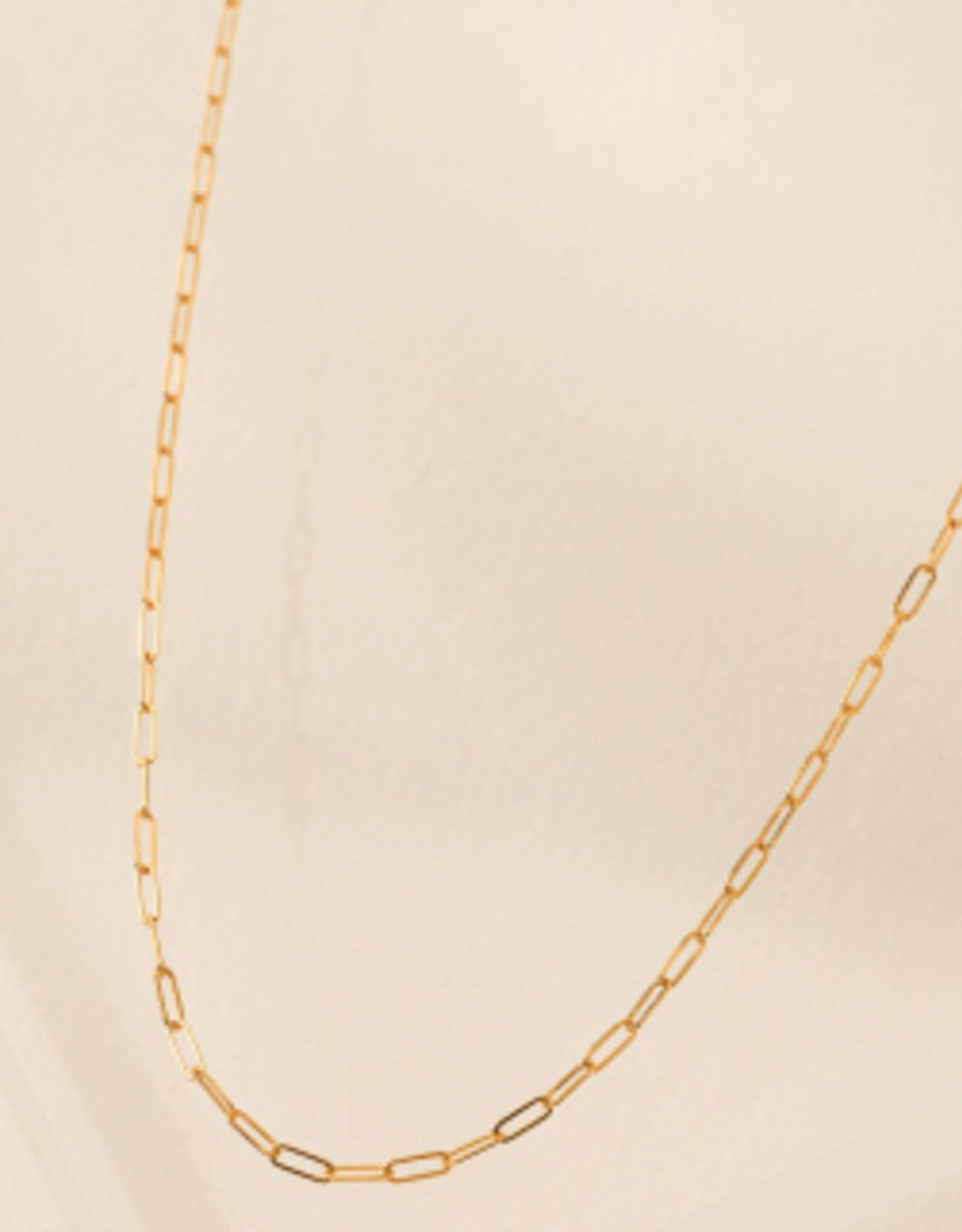 Paperclip Chain Gold-Filled Necklace