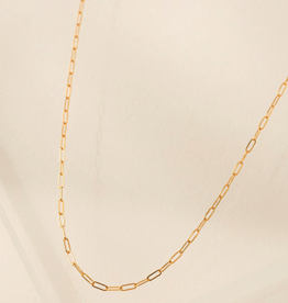 Paperclip Chain Gold-Filled Necklace