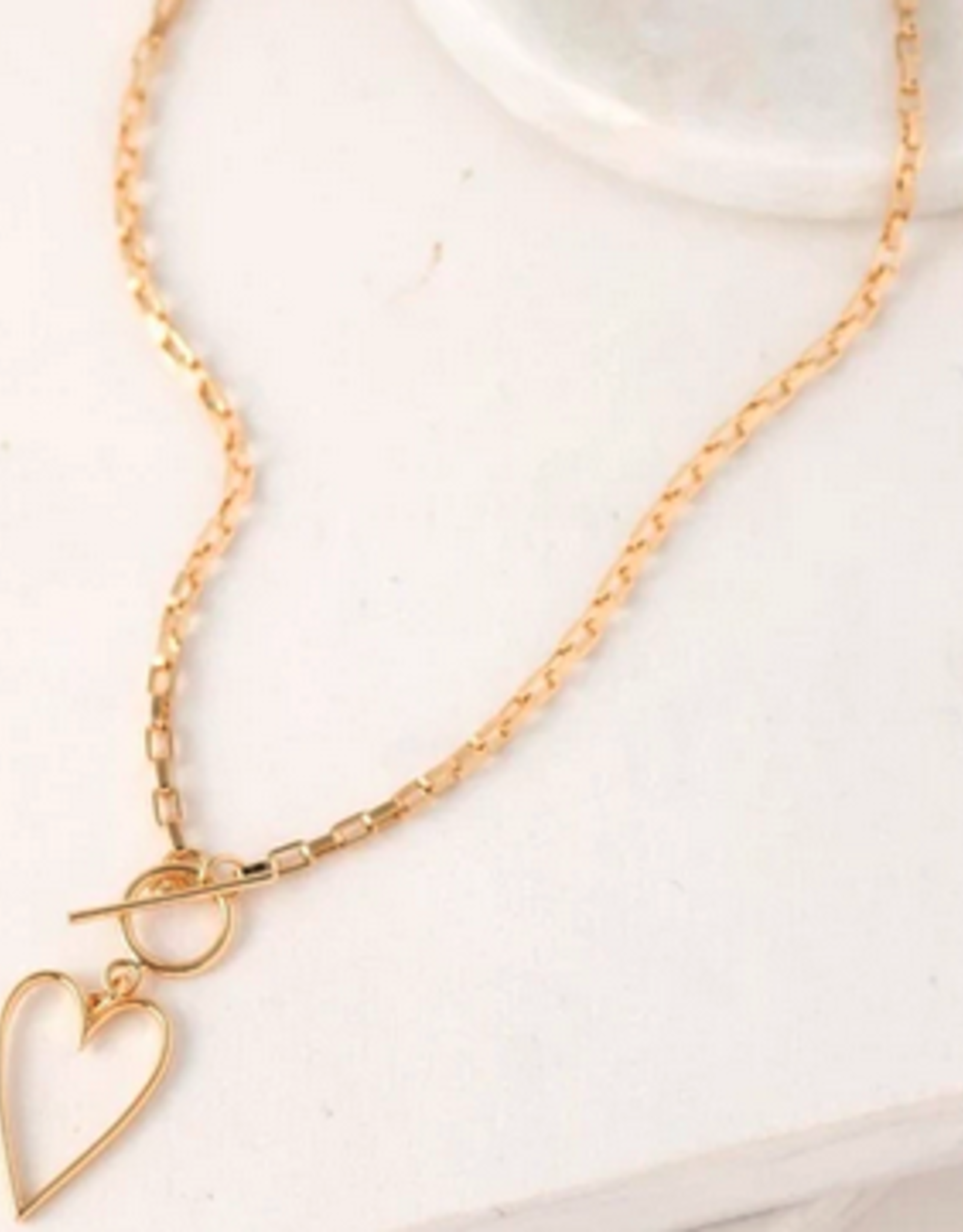 Lovestruck Heart Necklace - Gold