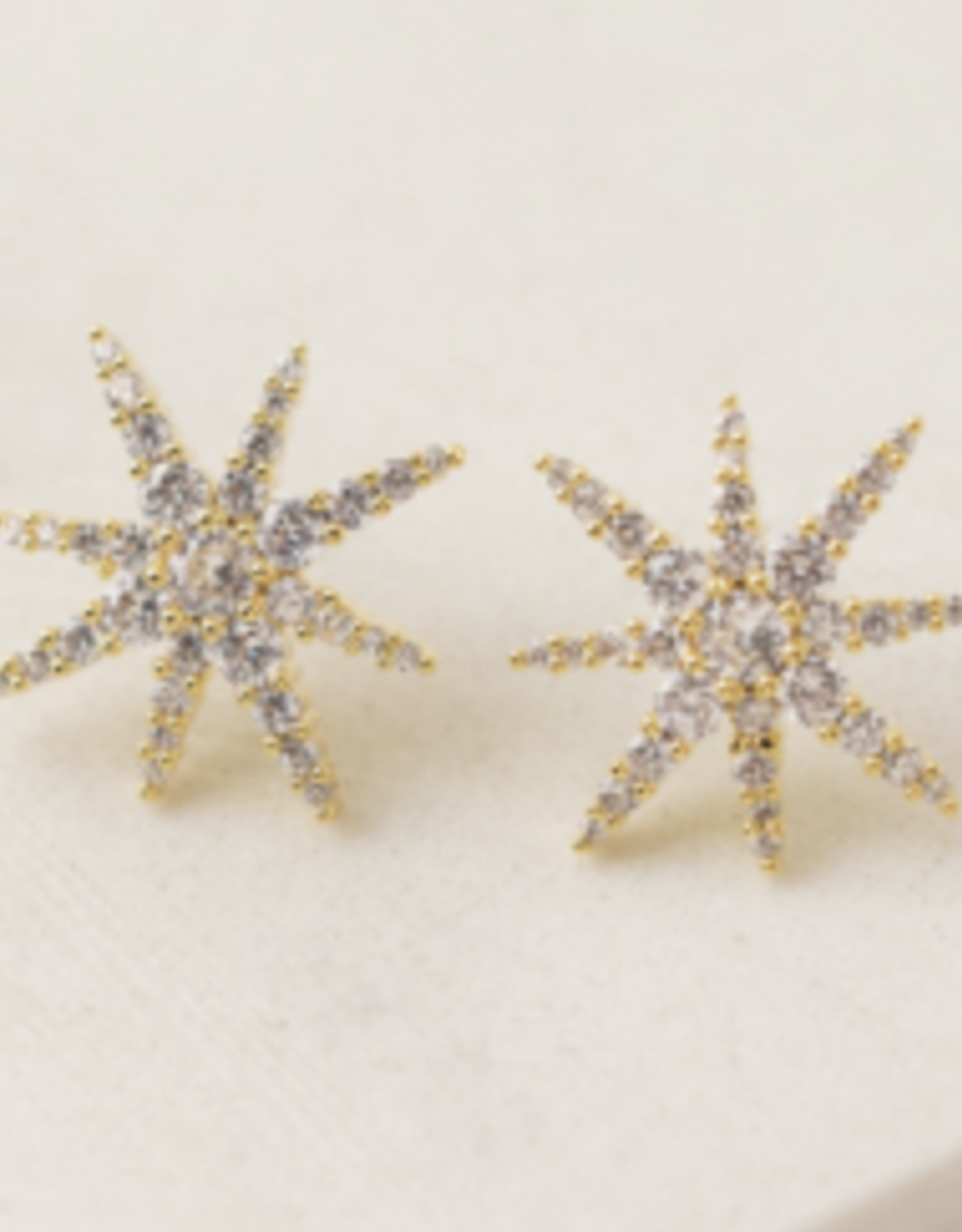 Gold Etoile  Star Stud Earrings  Reg $75 Now $50