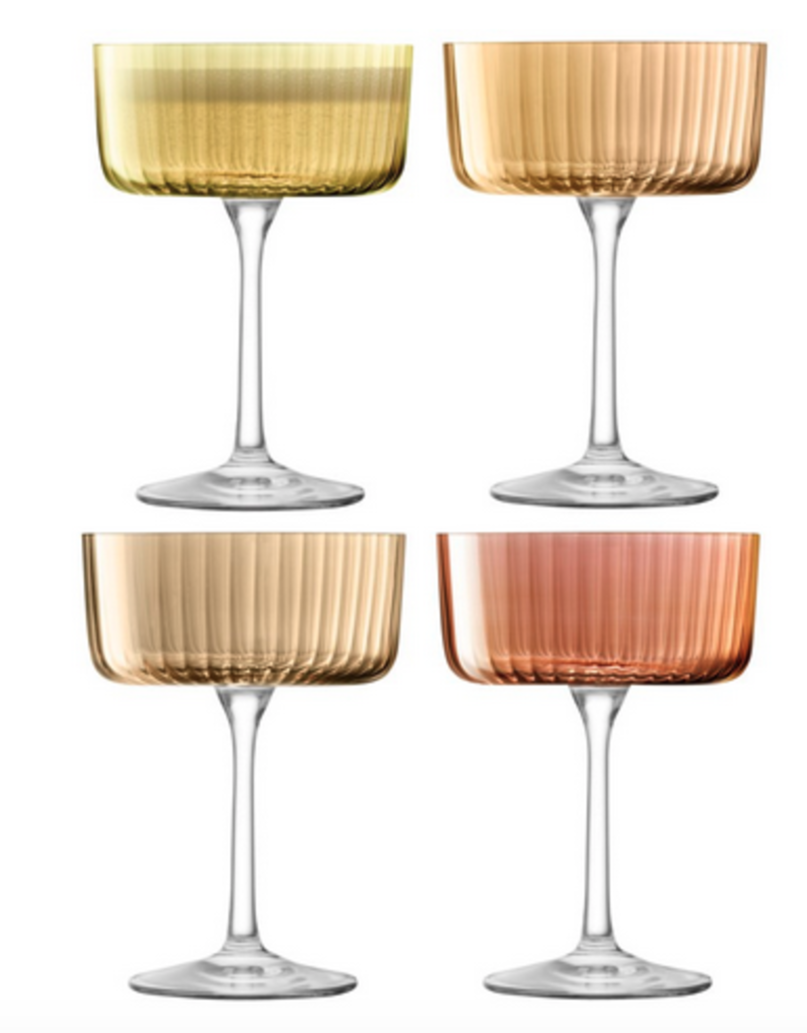 Gems Champagne/Cocktail Glass 230ml - 4 Assorted