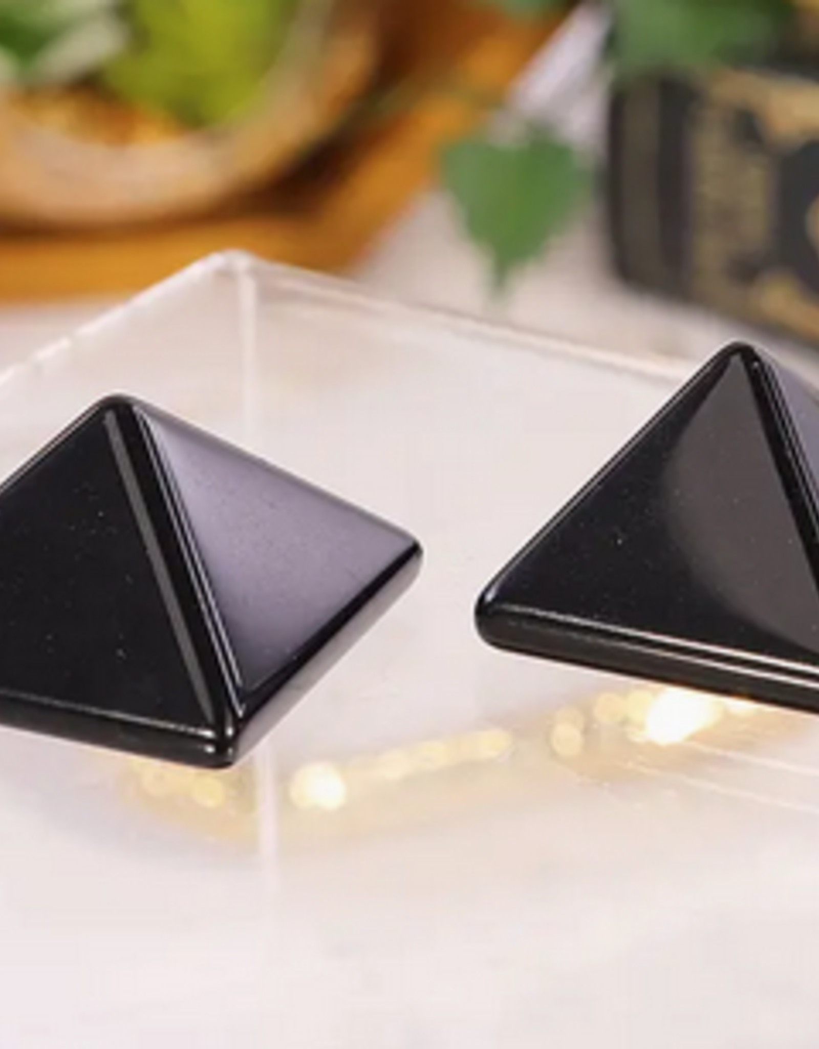 Black Obsidian Mini Pyramid