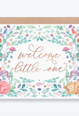 Welcome Little One Watercolour Card