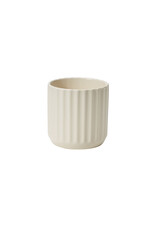 Small Off-White Beam Pot D3.25" H2.75"