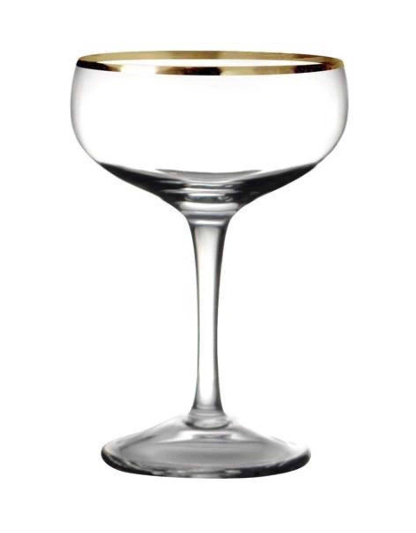 Antoinette Cocktail Coupe with Gold Rim 6oz