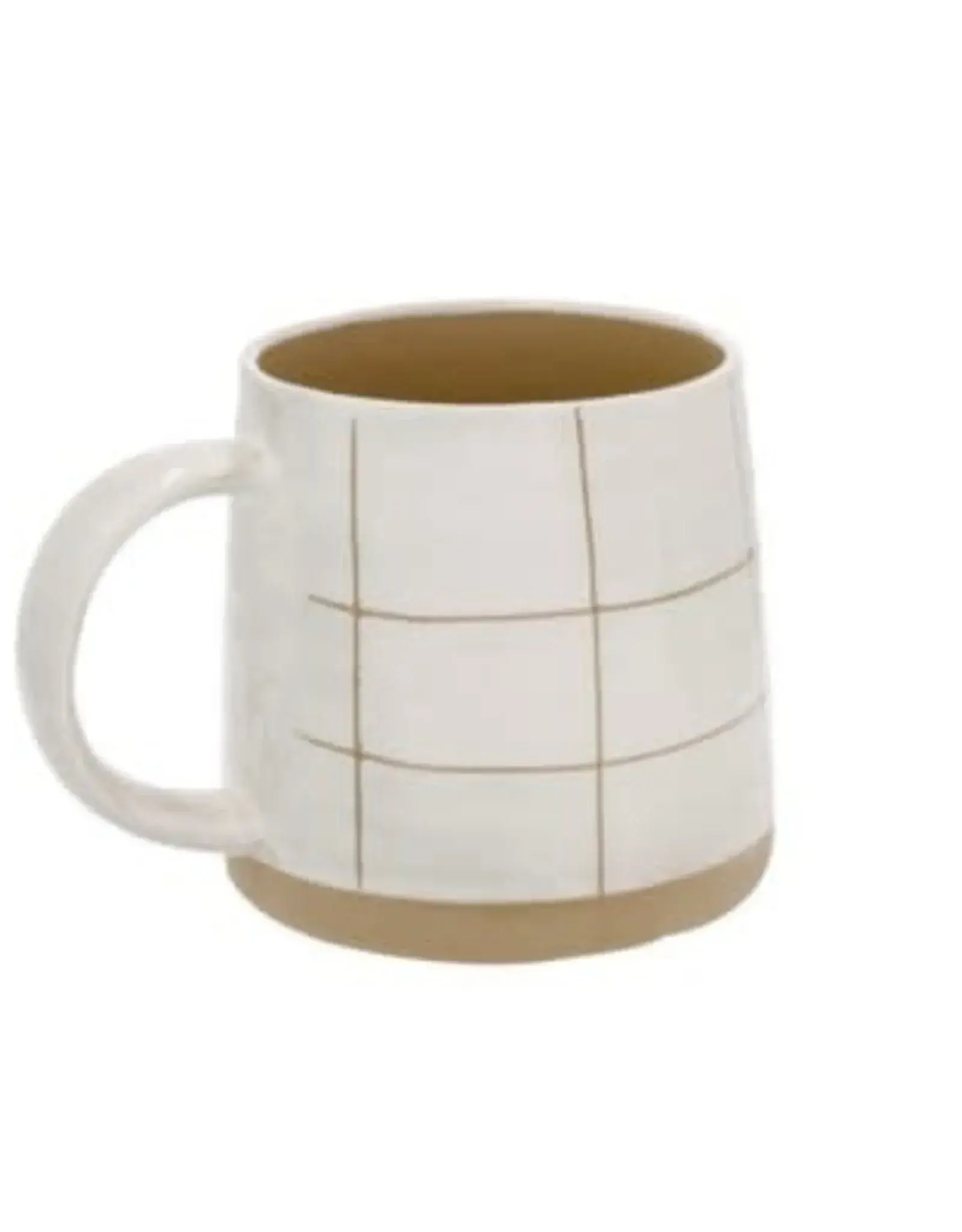 Sandstone Mug - Grid H3.75"