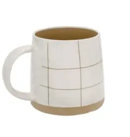 Sandstone Mug - Grid H3.75"