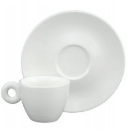 White Espresso Cup & Saucer