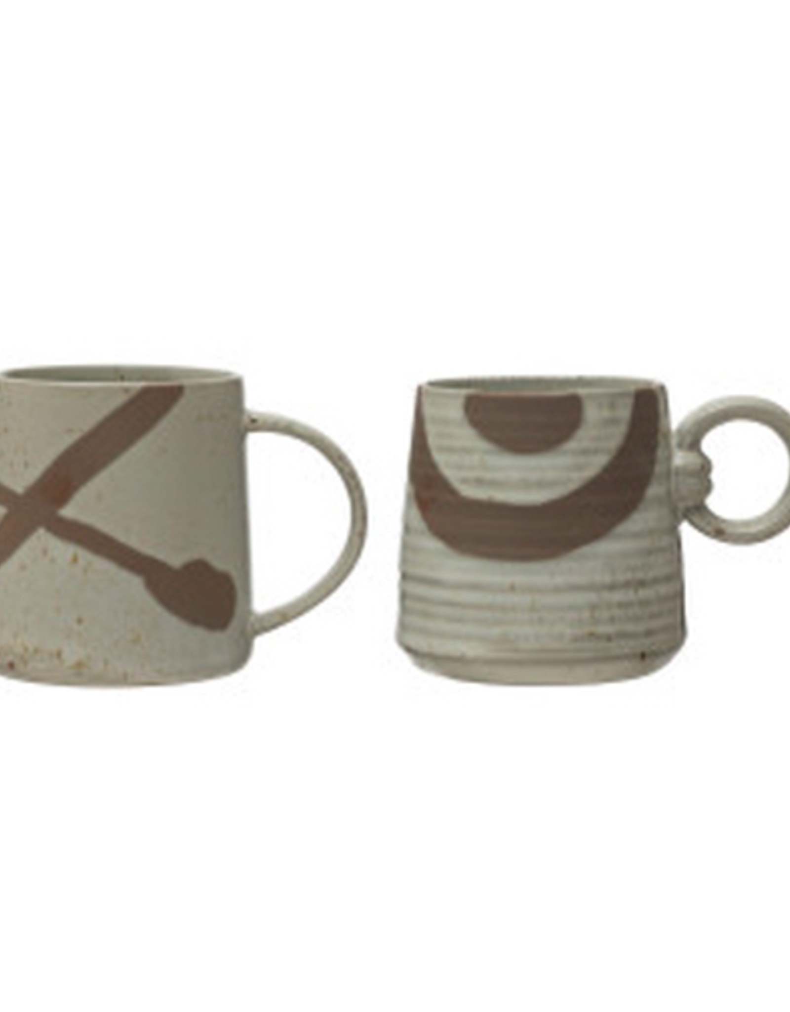 Cream and Brown Speckled Stoneware Mug 14oz