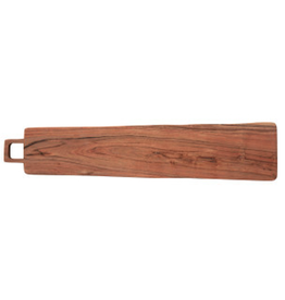 Acacia Wood Cheese Board with Handle L27.5" W5.75"