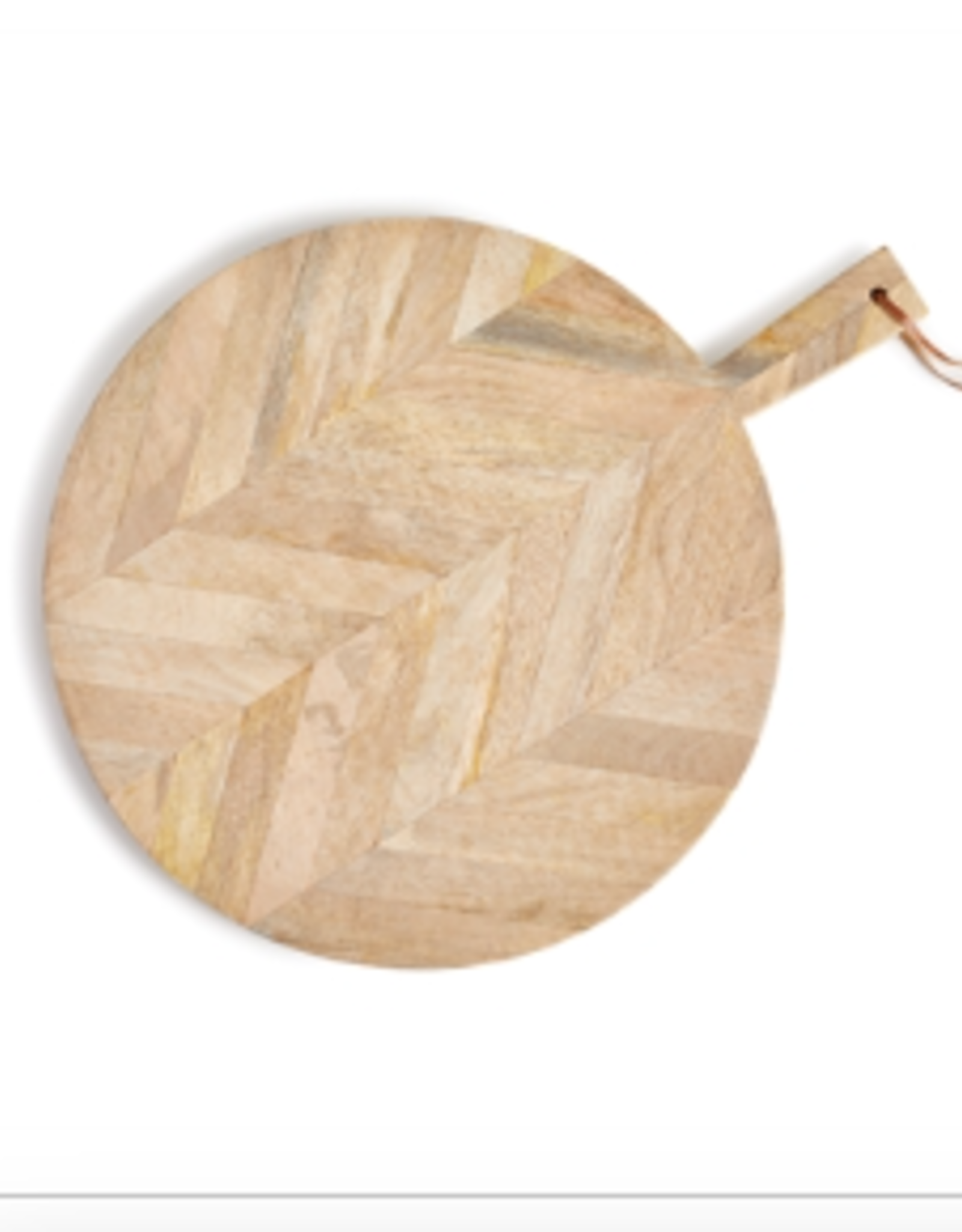 Small Round Marquetry Serving Board