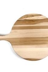 Cheese Board, Round W Handle, Acacia Wood, Mini