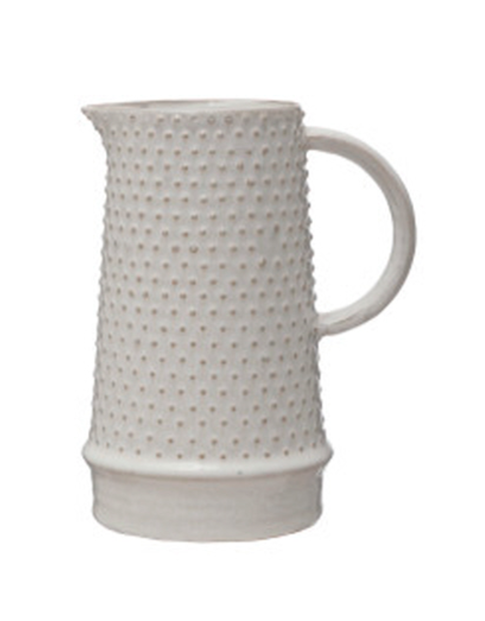 White Hobnail Pitcher