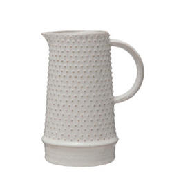 White Hobnail Pitcher