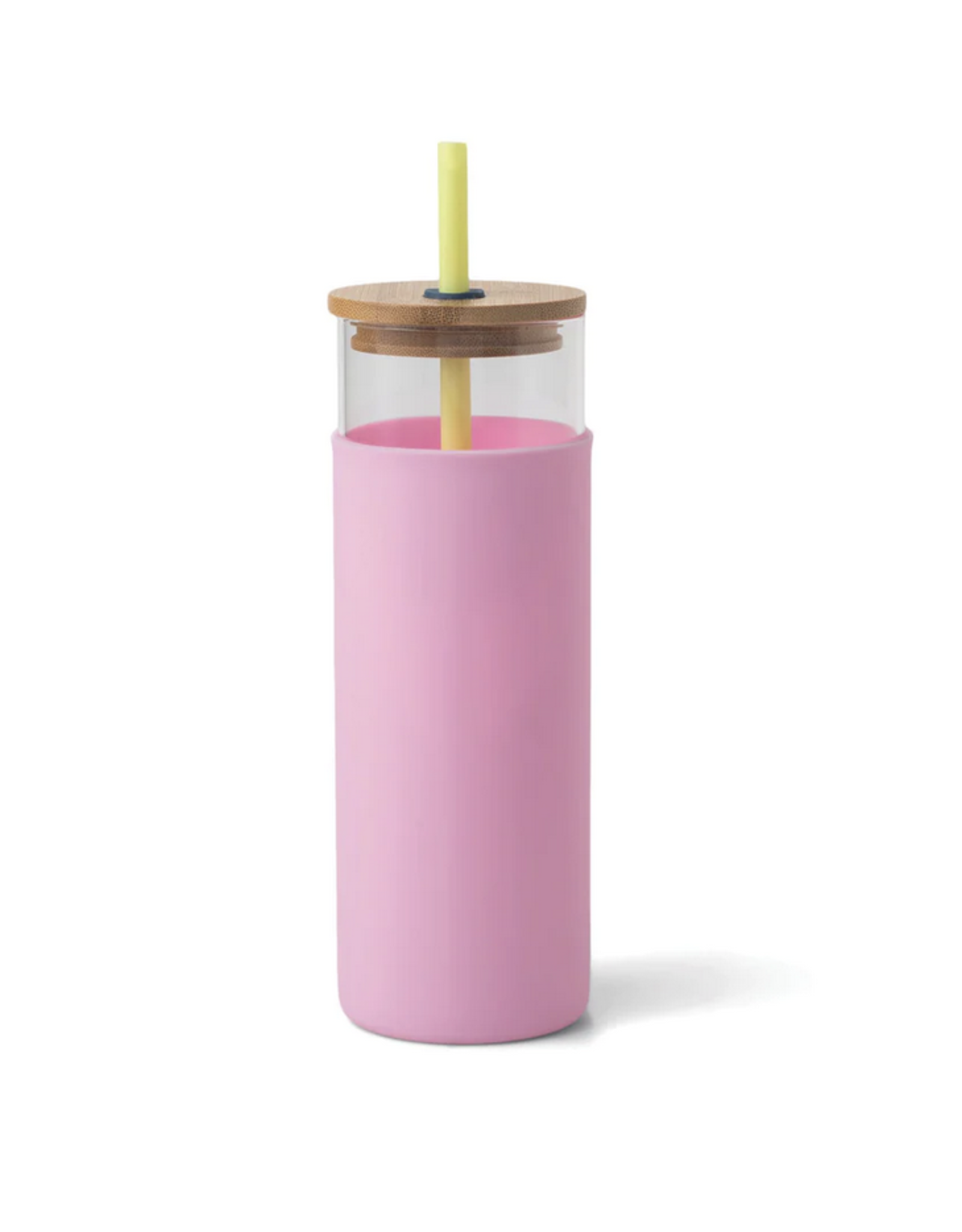 Tumbler with Straw - Citron/Pink