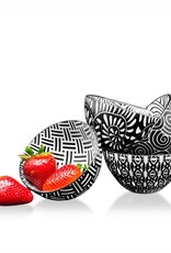 Black and White Dip Bowl D4" - Assorted