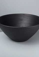 Black Mango Wood Bowl D13.75" H6"