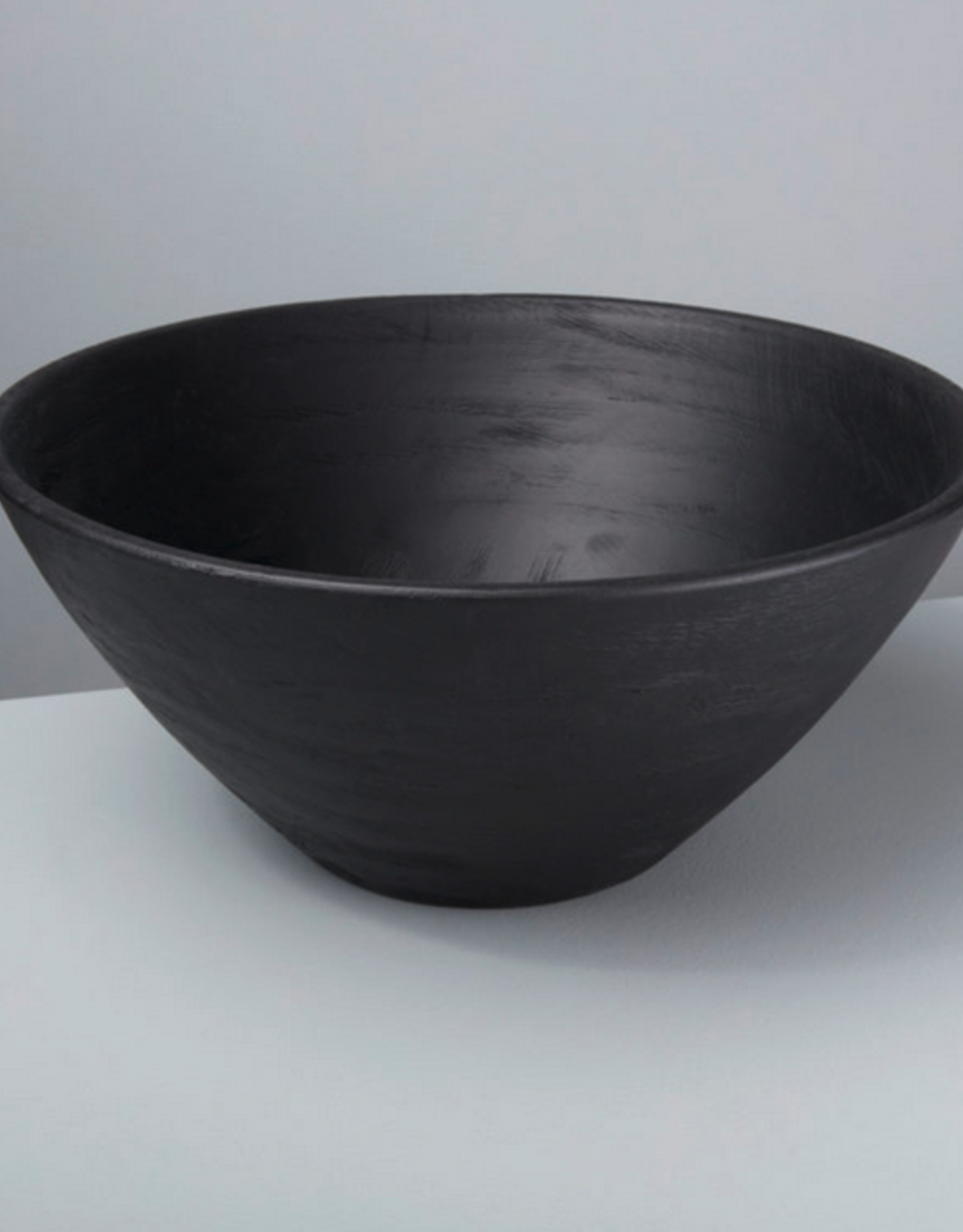 Black Mango Wood Bowl D13.75" H6"