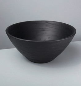 Black Mango Wood Bowl D13.75" H6"