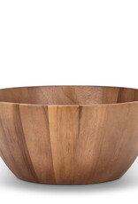 Extra Large Deep Acacia Wood Bowl 15.75"D