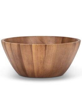 Extra Large Deep Acacia Wood Bowl 15.75"D