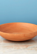 Kiln Mango Wood Shallow Bowl D11.75"